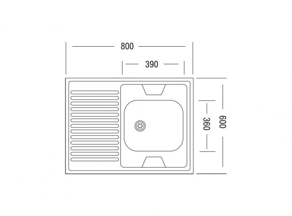 Мойка Ukinox STD  800.600-4